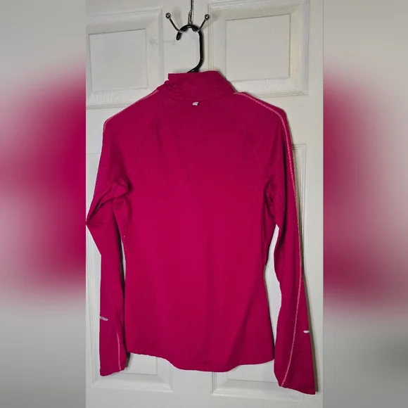 Nike Dri-Fit Half-Zip Pullover in Pink - Picture 3 of 4